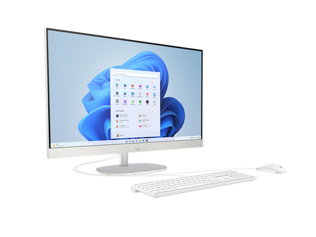 HP All‑in‑One 24 – AMD Ryzen 5 – 16GB LPDDR5 – 512GB SSD – Windows 11 Home – Silver