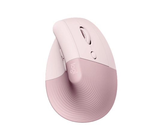 Ratón Vertical Ergonómico Inalámbrico Logitech Lift – Rosado (910-006472)