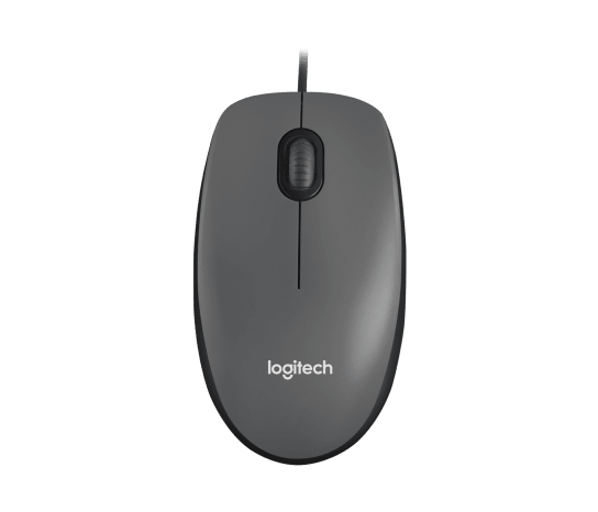 Ratón Óptico Cableado Ambidextro Logitech M100 Negro