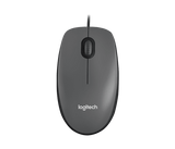 Ratón Óptico Cableado Ambidextro Logitech M100 Negro