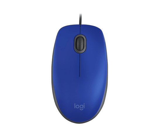 Mouse Alámbrico Silencioso Logitech M110 – Azul (910-006662)