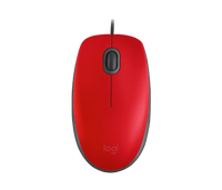 Mouse Alámbrico Silencioso Logitech M110 – Rojo (910-006755)