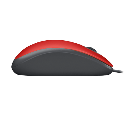 Mouse Alámbrico Silencioso Logitech M110 – Rojo (910-006755)