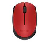 Ratón Inalámbrico Ambidextro Logitech M170 – Rojo 910-004941
