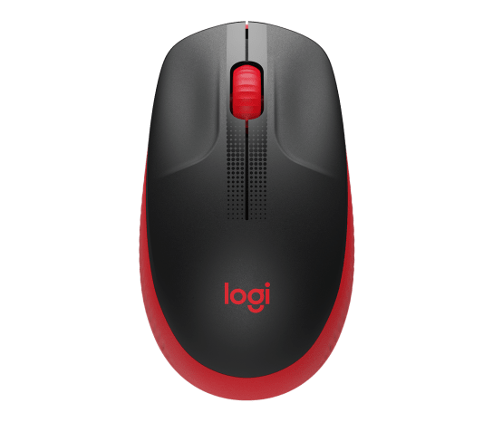 Mouse Óptico Inalámbrico Logitech M190 – 3 Botones Rojo (910-005904)