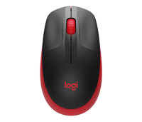 Mouse Óptico Inalámbrico Logitech M190 – 3 Botones Rojo (910-005904)