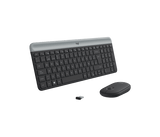 Combo Inalámbrico Logitech MK470 – Teclado Slim + Mouse Óptico / USB / Plug & Play / Bajo Perfil / Grafito
