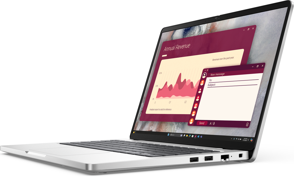 Laptop Dell Pro 14" Intel Core Ultra 5 – 16GB / 512GB SSD – Silver – Windows 11 Pro