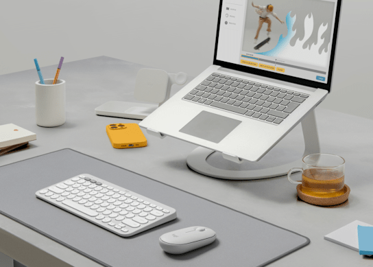 Ratón Inalámbrico Logitech Pebble Mouse 2 M350s – Blanco (910-007047)