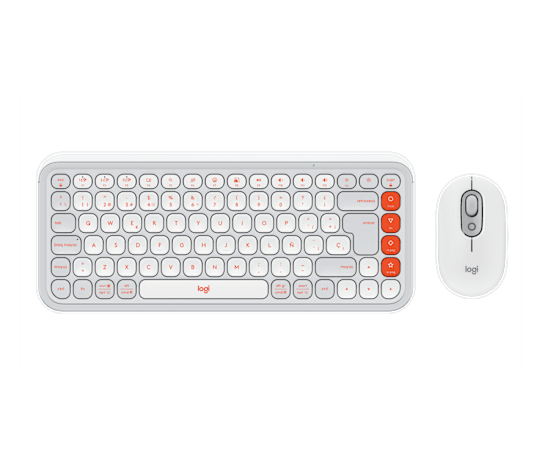 Logitech Pop Icon Combo – Teclado + Mouse / Español LATAM / Off White