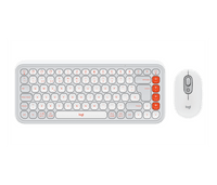 Logitech Pop Icon Combo – Teclado + Mouse / Español LATAM / Off White