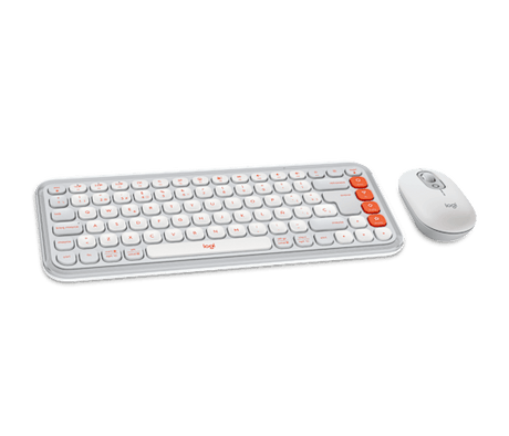 Logitech Pop Icon Combo – Teclado + Mouse / Español LATAM / Off White