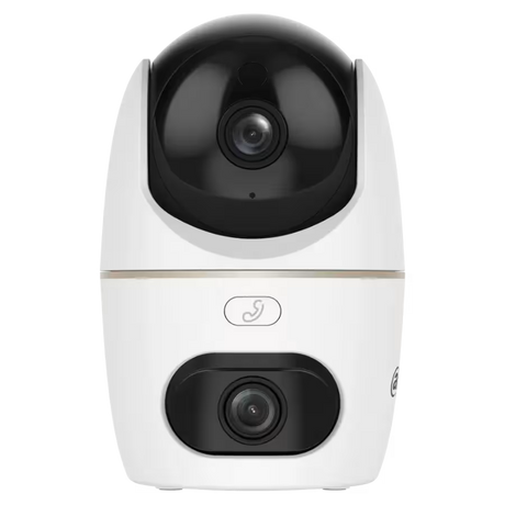 Cámara Dahua DH‑IPC‑H3DP‑3F‑0360B – Doble Lente 3MP+3MP – IA Humano/Mascotas – Seguimiento Automático – Alarma – Bluetooth – Llamada Proactiva