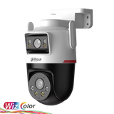 Cámara Dahua DH‑IPC‑P3DP‑3F‑PV‑P‑PRO – 3+3MP – Doble Lente – WizColor – Pan/Tilt – IA Humano/Vehículo – Smart Dual Light – Exterior