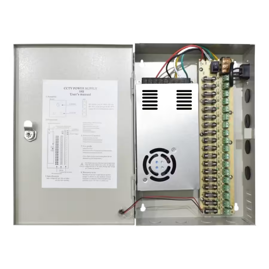 Fuente de Poder SPTLINE SP‑C18K30A – 12V 30A – 18 Canales