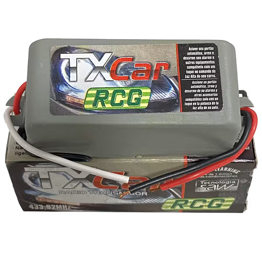 Motor para Control de acceso vehicular – RCG P‑TXCAR – 433.92 MHz