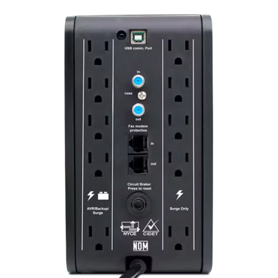 UPS CDP R-SMART2010 – 2000VA / 1200W – Pantalla LCD – 10 Tomas – Regulador de Voltaje (AVR)