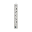 Regleta Forza con Protección – 5 Tomas + 2 USB – 5ft – Blanco – 110/220V