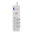 Regleta Forza con Protección – 8 Tomas (3 Giratorias) + 2 USB‑A / 1 USB‑C – 6ft – Blanco – 110/220V