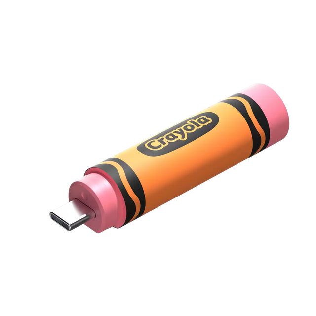 SanDisk Crayola USB‑C Flash Drive Mango Tango – 256GB – SDCZIC‑256G‑G46O