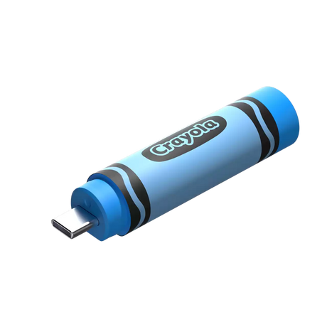 SanDisk Crayola USB‑C Flash Drive Cerulean Blue – 64GB – SDCZIC‑064G‑G46B