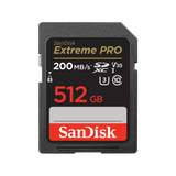 Tarjeta de Memoria SDXC 512GB SanDisk Extreme Pro UHS‑I – V30/U3/Class10 – SDSDXXD‑512G‑GN4IN  
