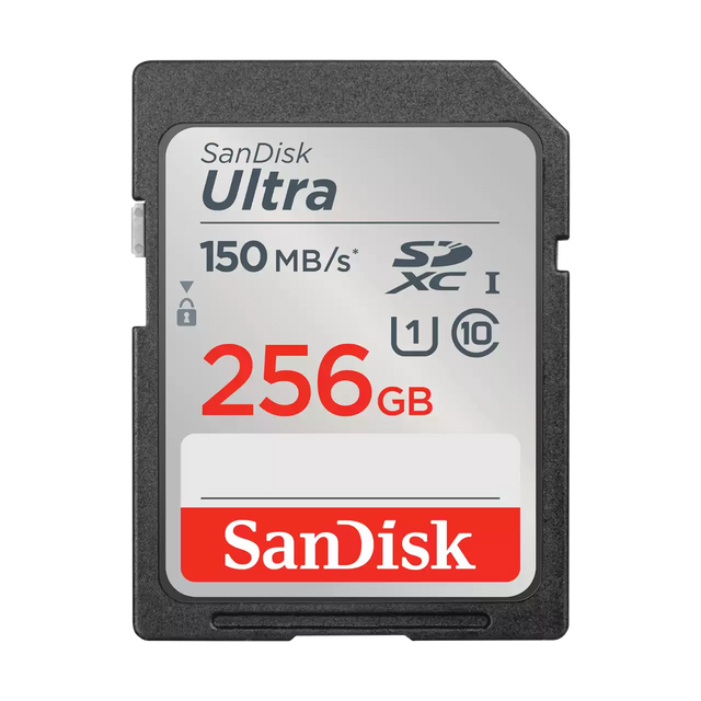 Tarjeta de Memoria SDXC 256GB SanDisk Ultra UHS‑I – U1/Class10 – SDSDUNC‑256G‑GN6IN  