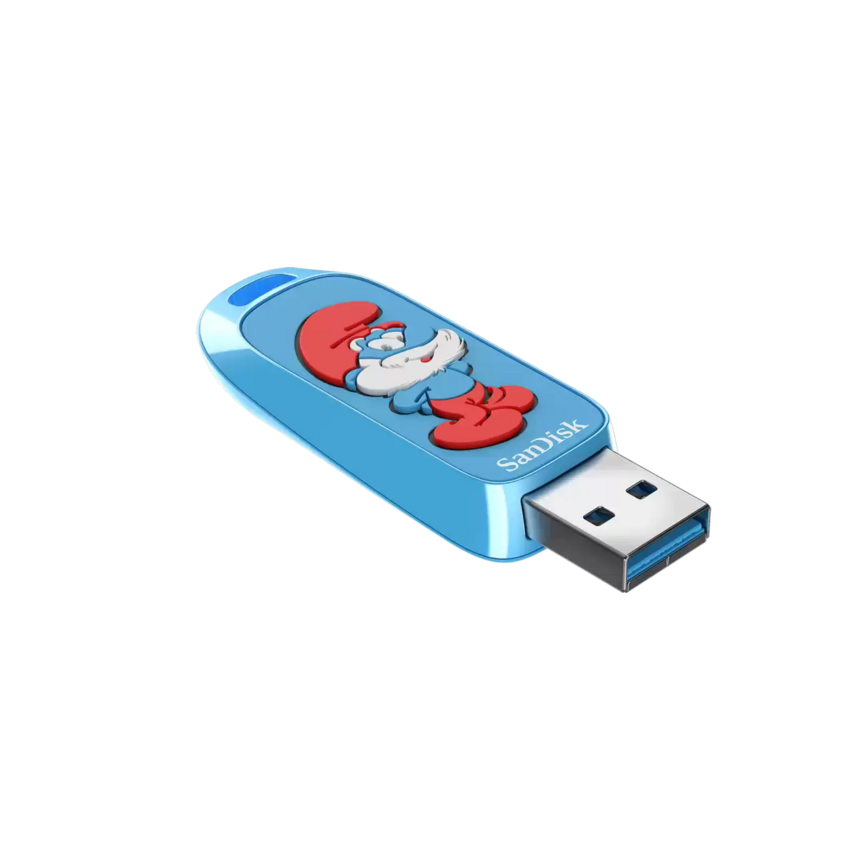 Memoria USB SanDisk Smurfs – 128GB, USB 3.1 Gen 1, SDCZIS-128G-G46