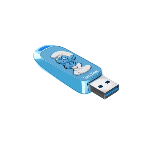 Memoria USB SanDisk Smurf – 64GB, USB 3.1 Gen 1, SDCZIS-064G-G46