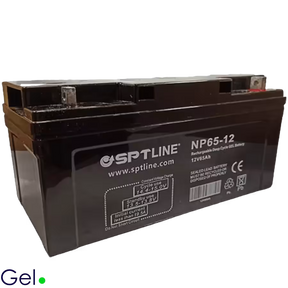 Batería de Gel SPTLINE 12V 65Ah – Ciclo Profundo – Sellada VRLA – Libre de Mantenimiento