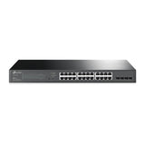 Switch inteligente TP‑Link JetStream SG2428P – 24 puertos Gigabit PoE+ y 4 ranuras SFP