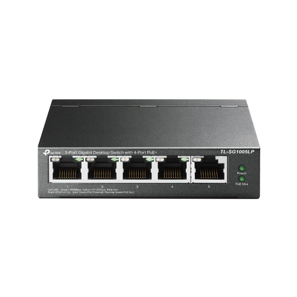 Switch No Gestionado TP‑Link TL‑SG1005LP V1 – 5 Puertos Gigabit – PoE+ 40 W