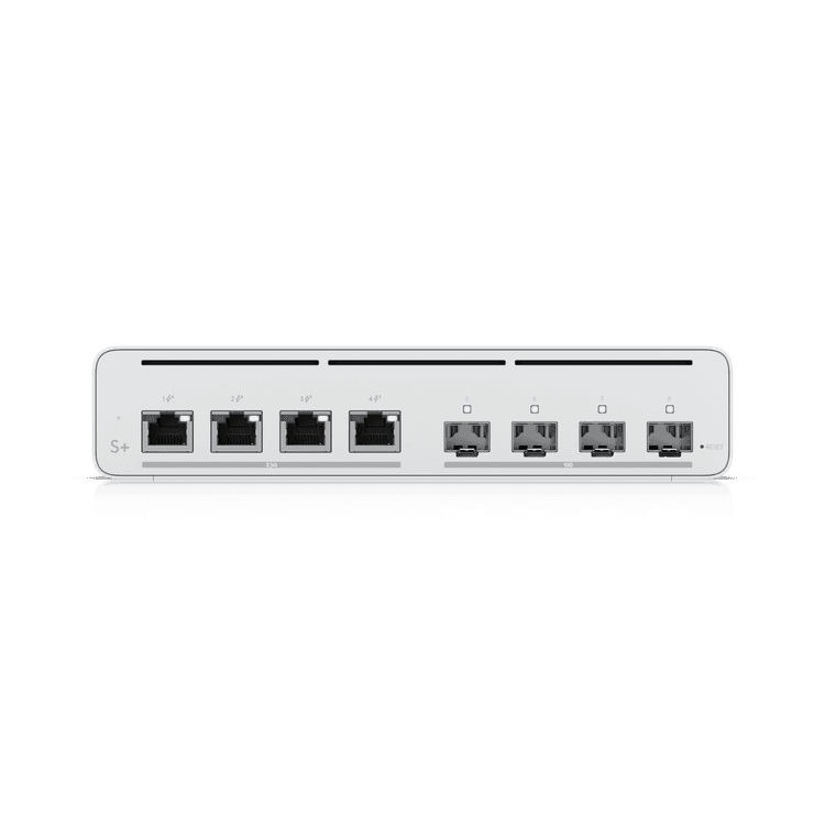 Switch PoE – Ubiquiti UISP Switch Plus – UISP‑S‑Plus – 8 puertos 2.5 GbE – Gestión UISP – 180W PoE