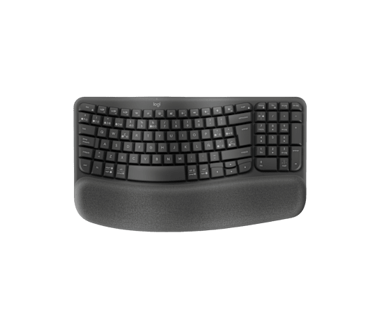 Teclado Inalámbrico Ergonómico Logitech Wave Keys – Español Grafito (920-012278)
