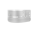 Teclado Inalámbrico Ergonómico Español Logitech Wave Keys Blanco Hueso