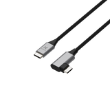 Cable USB‑C 2.0 macho a macho con conector en forma de L – Xtech XTC‑531