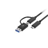 Cable adaptador 2 en 1 USB‑C a USB‑C con dongle USB‑A 2.0 – Xtech XTC‑532