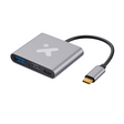Adaptador multipuerto 3 en 1 USB‑C – Xtech XTC‑566