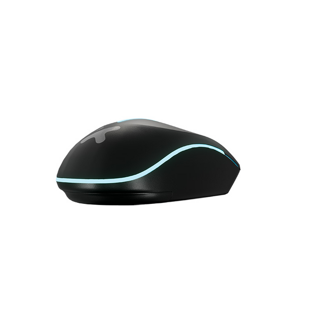 Mouse óptico inalámbrico de 4 botones con luces – Xtech XTM‑318