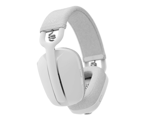 Auriculares Logitech Zone Vibe 100 – Wireless, Bluetooth® 5.2, 20 horas, Blanco Hueso