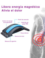 Dispositivo de tracción lumbar  para estirar la espalda.