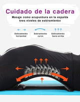 Dispositivo de tracción lumbar  para estirar la espalda.