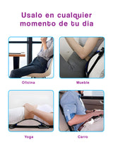 Dispositivo de tracción lumbar  para estirar la espalda.