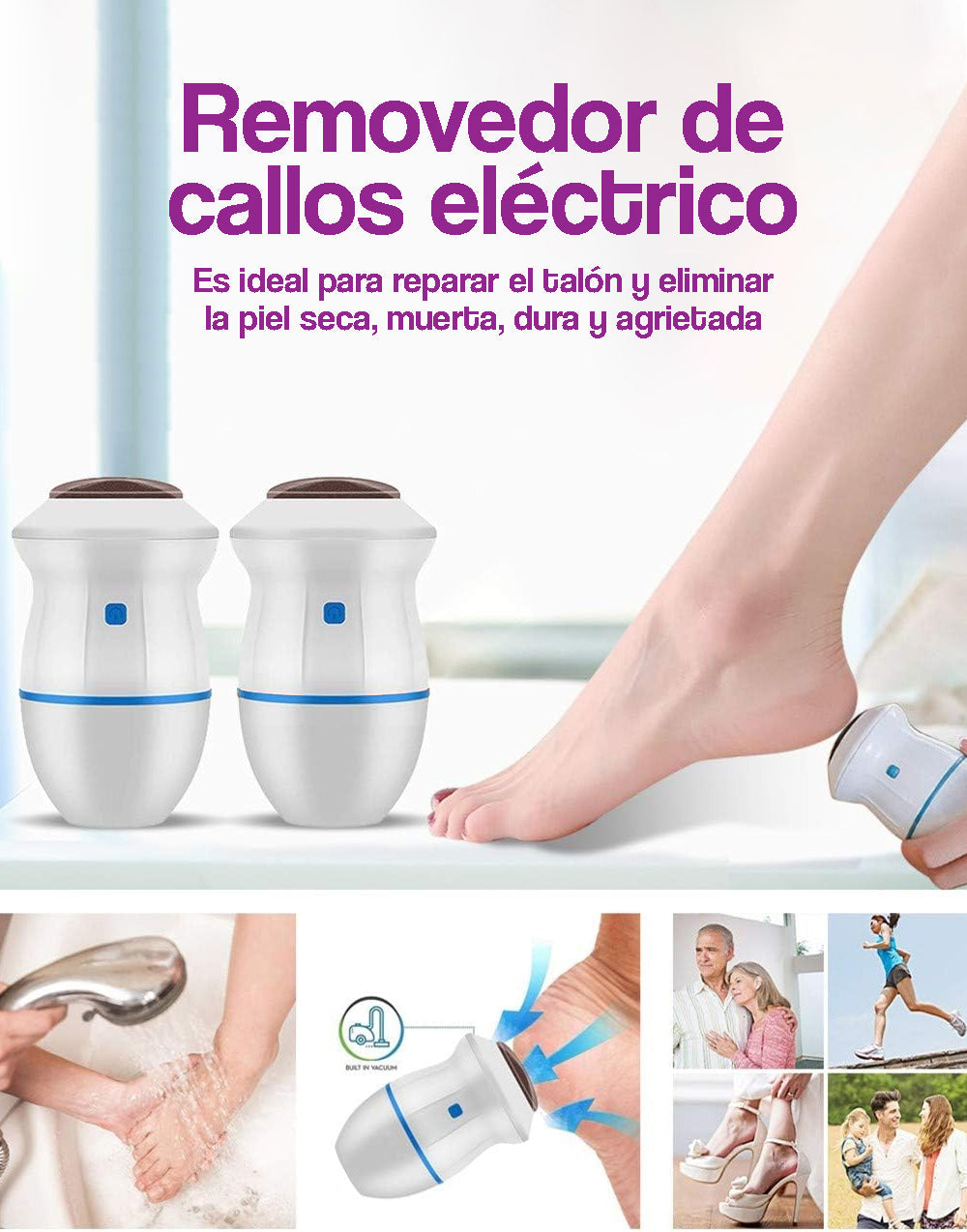 Removedor de callos eléctrico