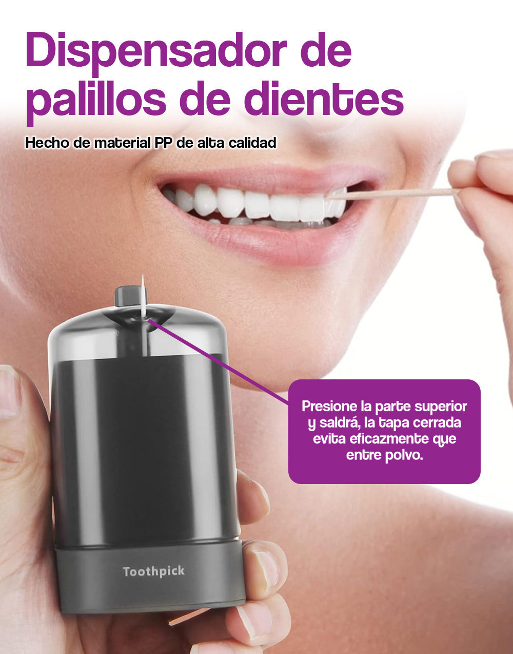 Dispensador de palillos de dientes