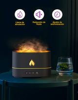 Humidificador de aromas con llama 3D USB